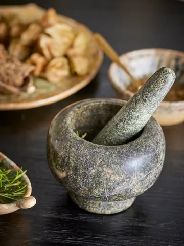 Arazo mortel met stamper Ø12,5 cm - Groen - Bloomingville