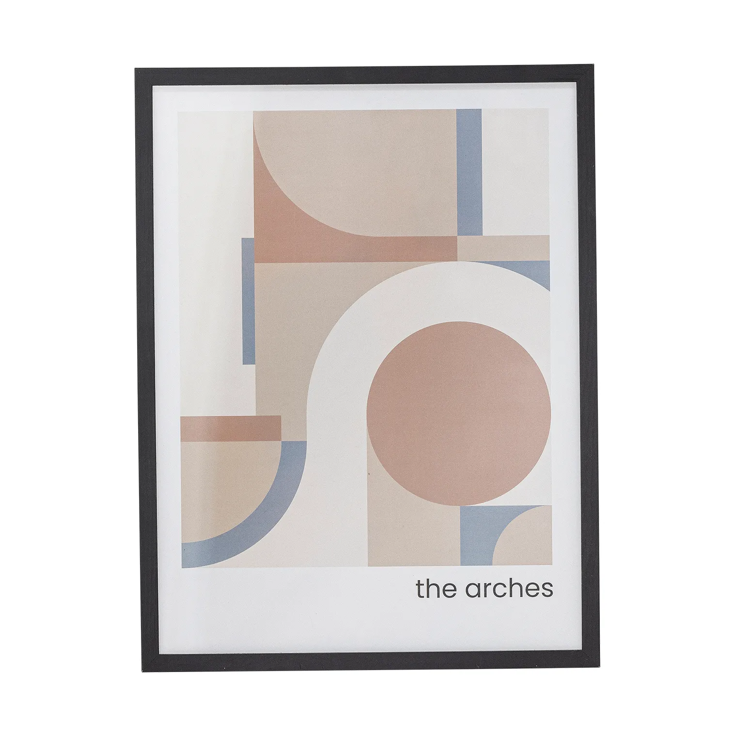 Arches Illustratie 32x42 cm, Zwart frame Bloomingville