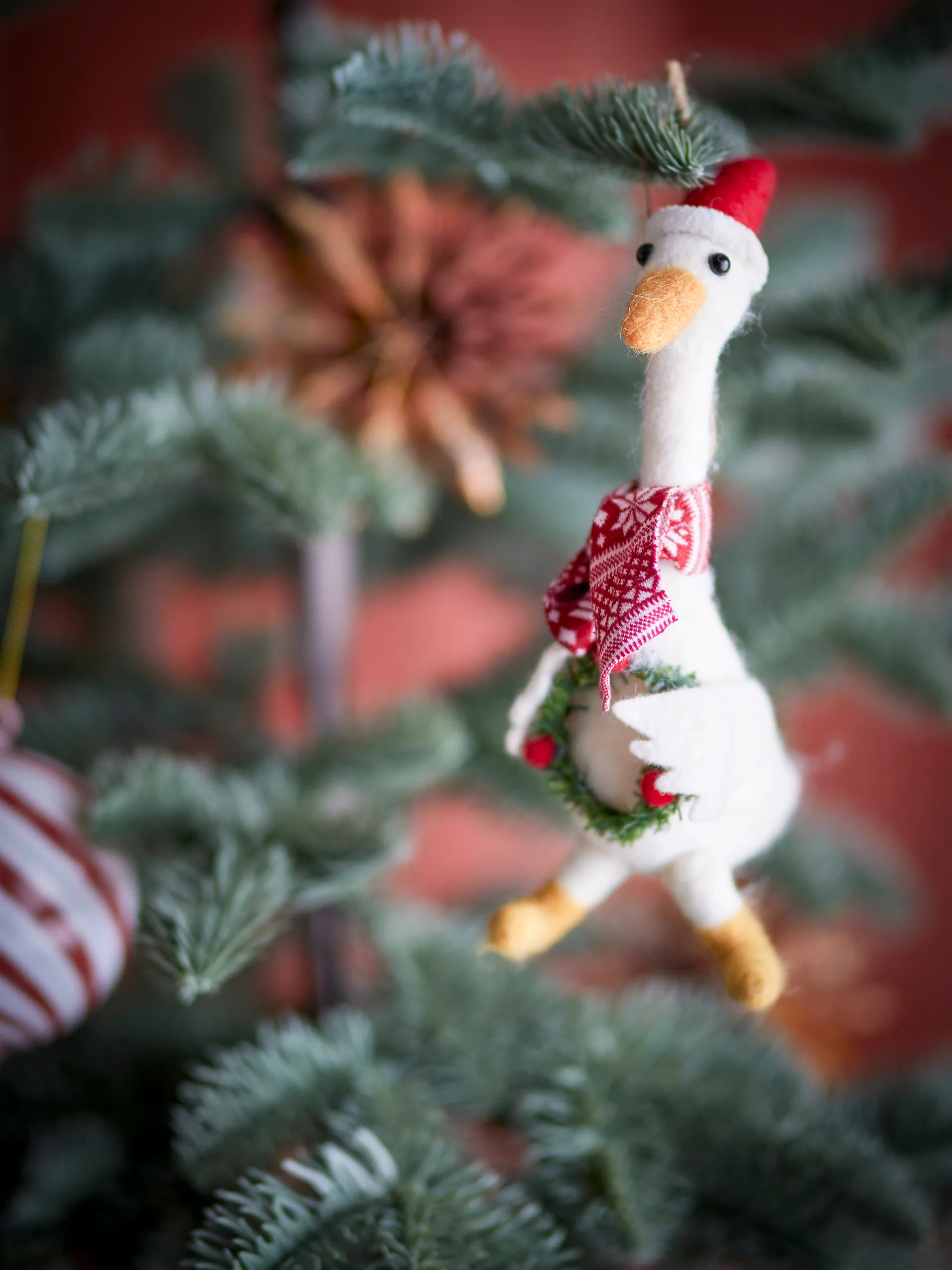 Arlo kersthanger 22 cm, Wit Bloomingville