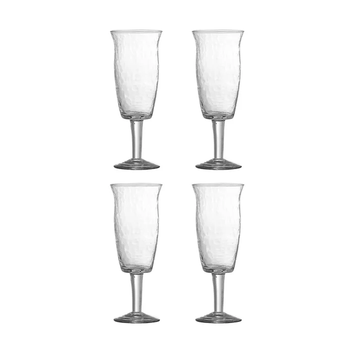 Asha roodwijnglas 4-pack - Helder - Bloomingville