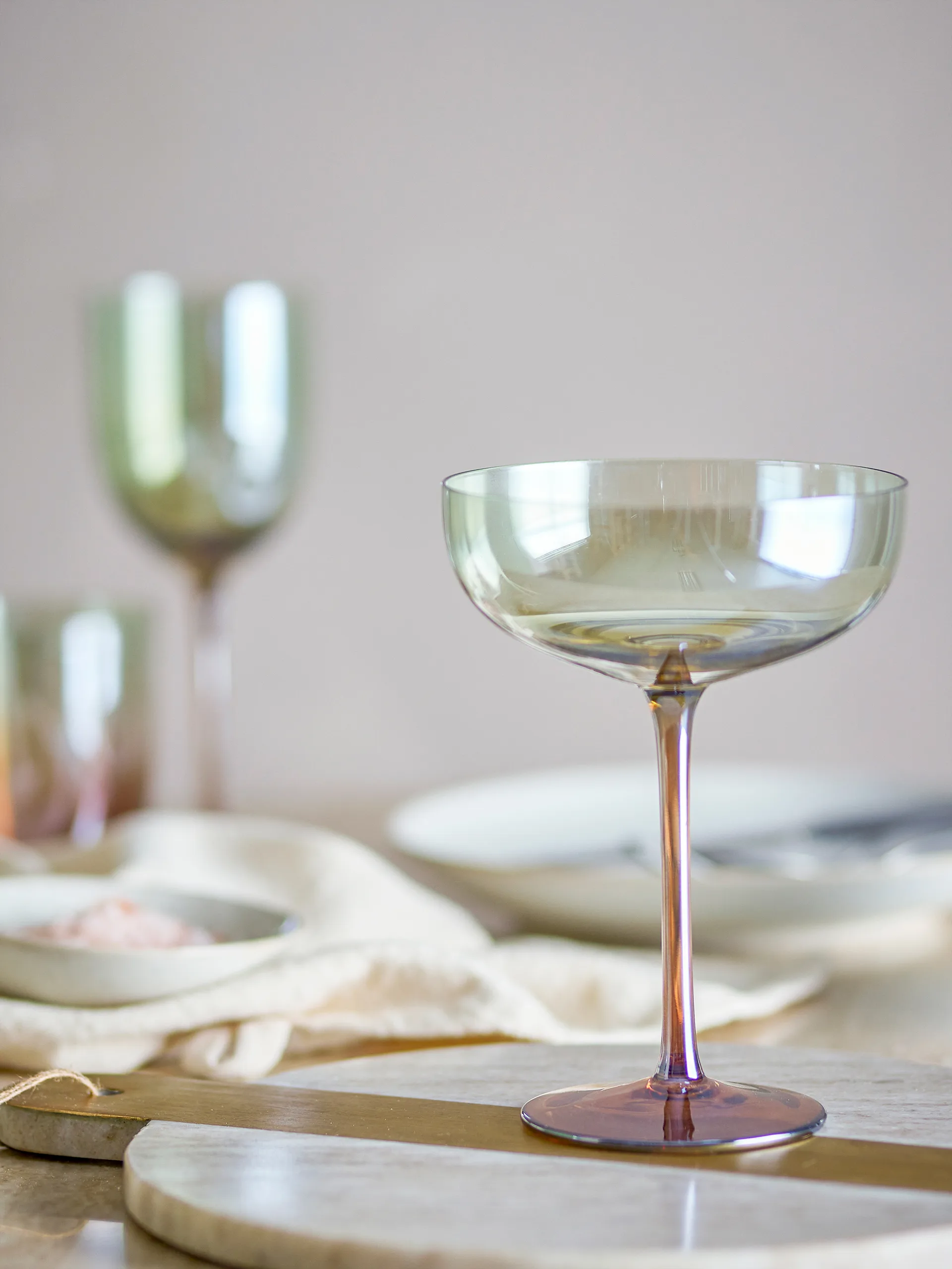 Aston cocktailglas 4-pack, Brons Bloomingville