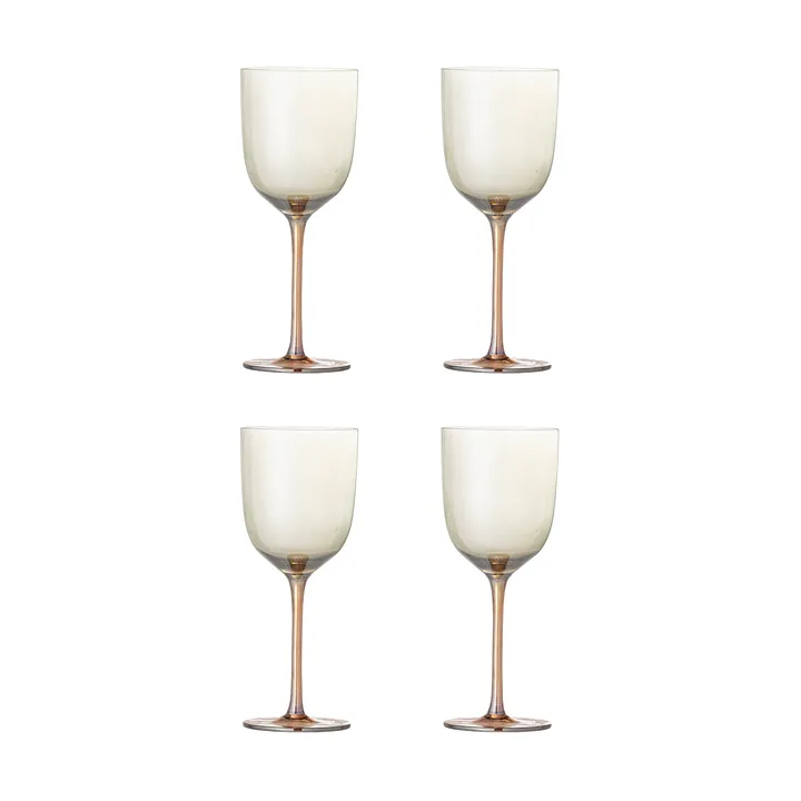 Aston wijnglas 4-pack - Brons - Bloomingville