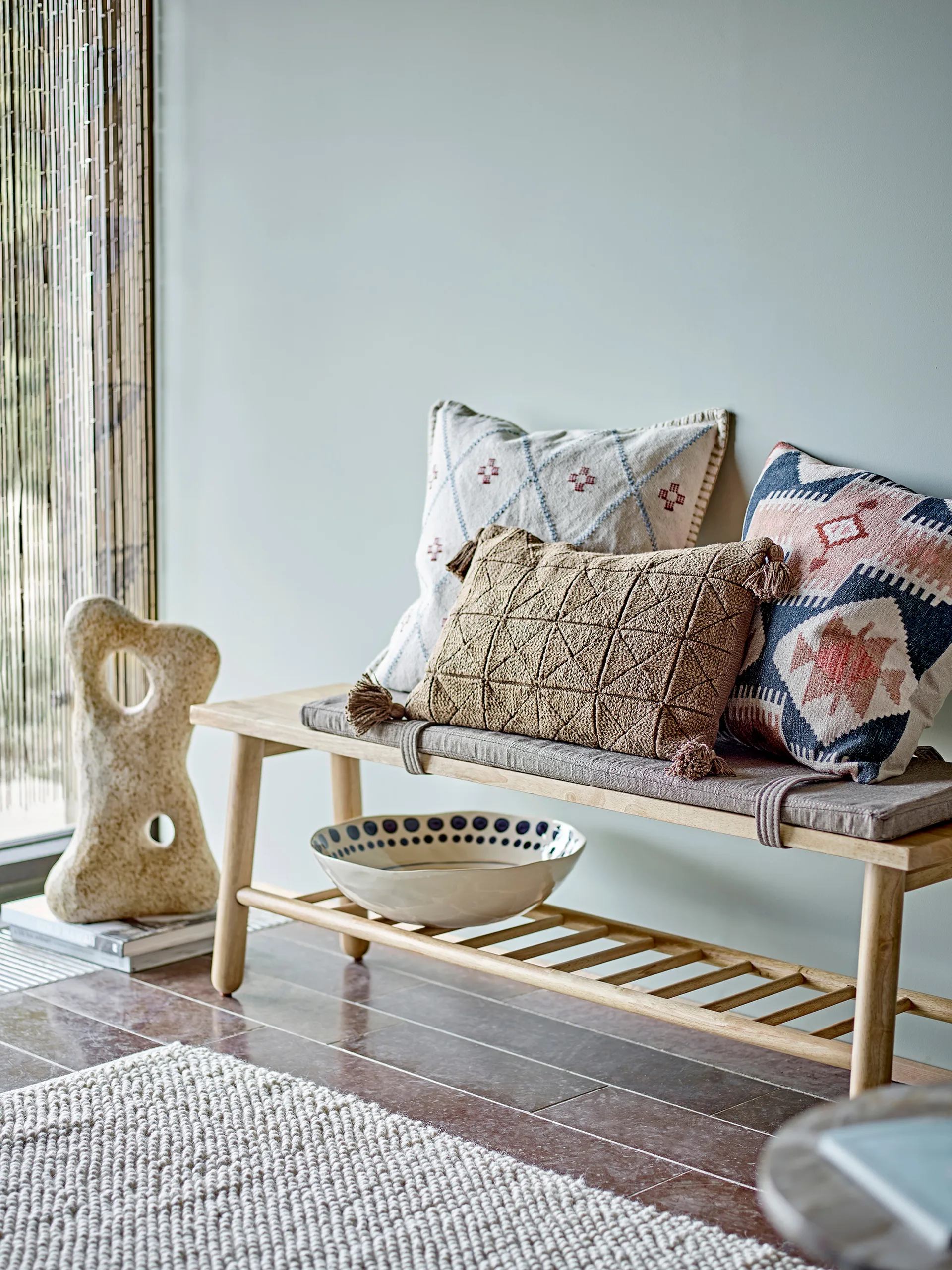 Auna kussen 30x45 cm, Bruin Bloomingville