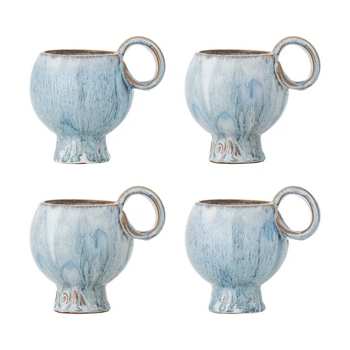 Avonlea kop 4-pack - Blauw - Bloomingville