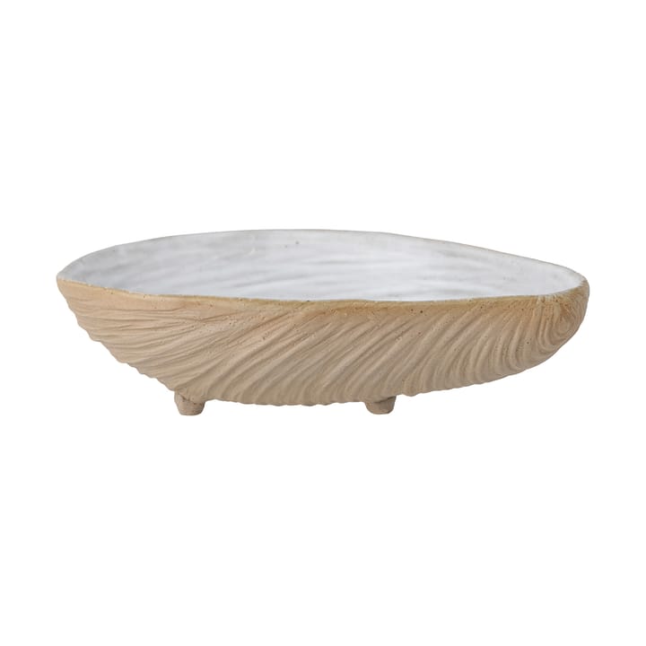 Bakur decoratieschaal schelp 14x20 cm, Beige-grijs Bloomingville