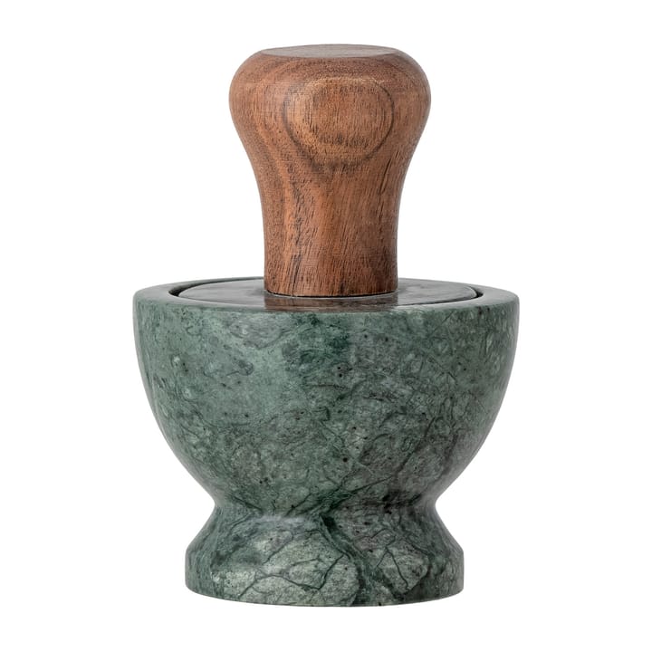 Banou vijzel Ø10 cm, Groen marmer-mangohout Bloomingville
