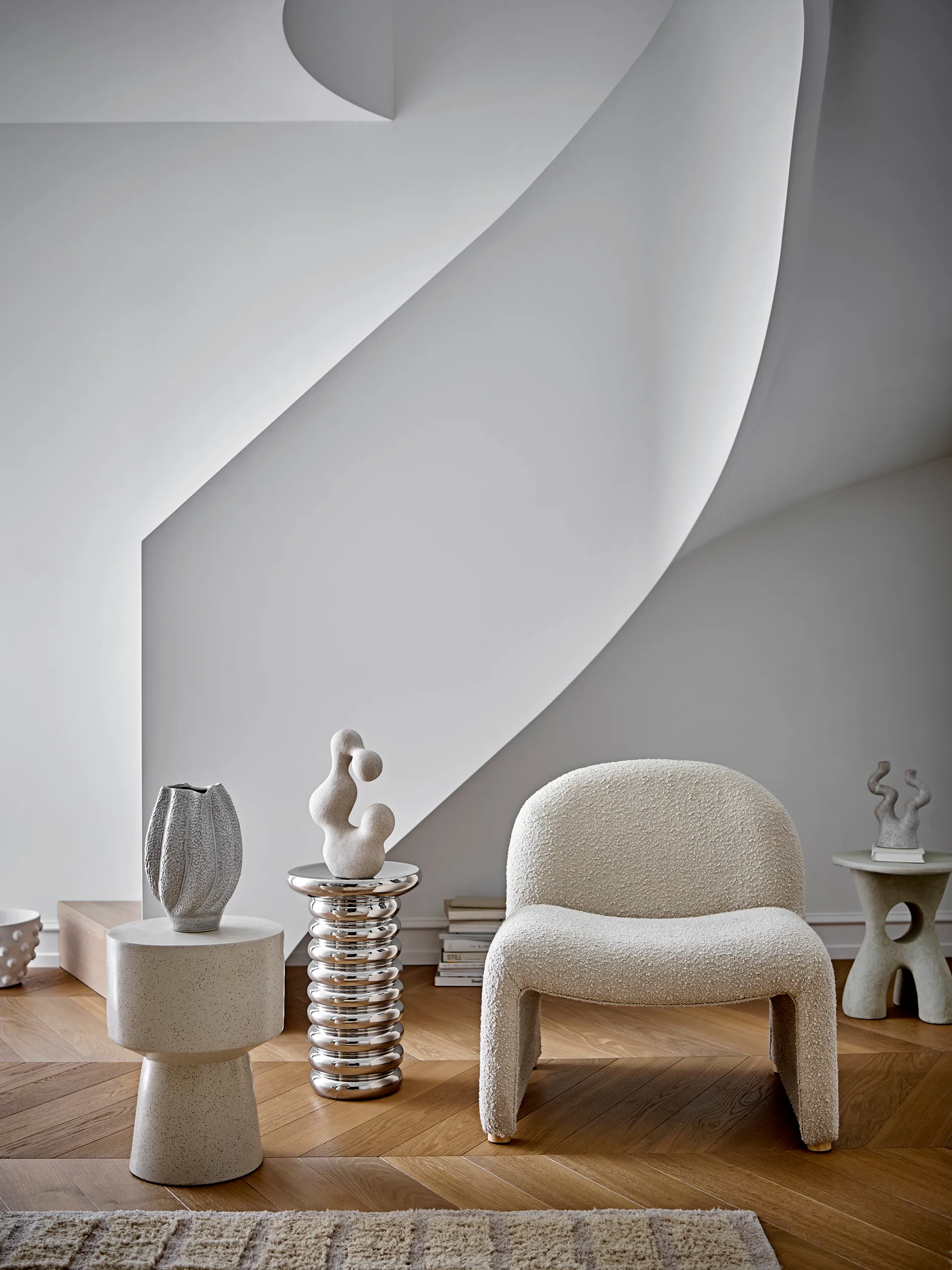 Basso bijzettafel Ø34x46 cm, Natur Bloomingville