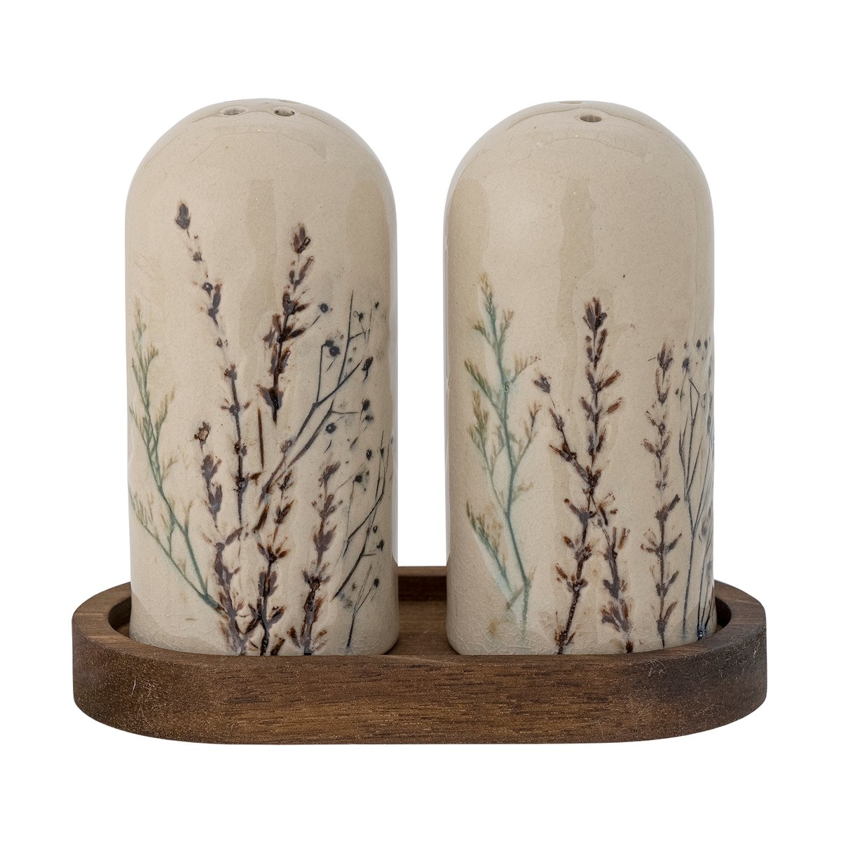 Bloomingville Bea zout- & peperstel 2-delig Natuur | Scandinavisch Interieur | Peper- & zoutstellen | Beige