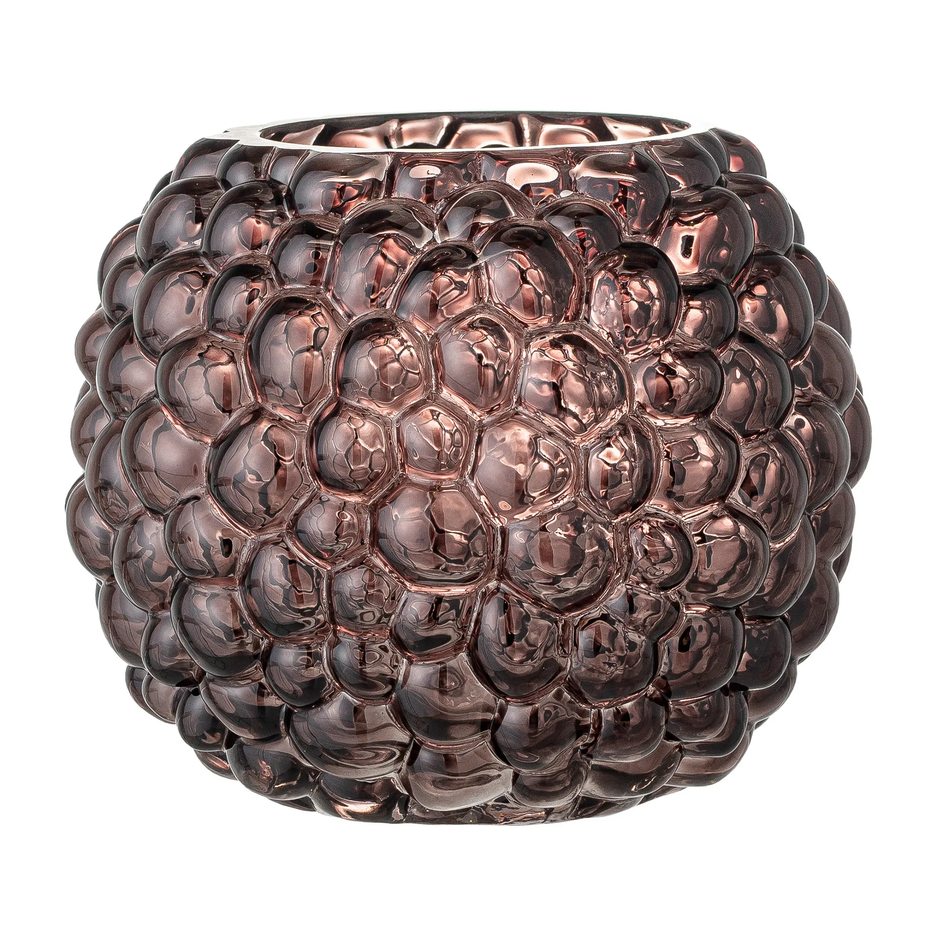 Bendine vaas 12 cm, Bruin Bloomingville