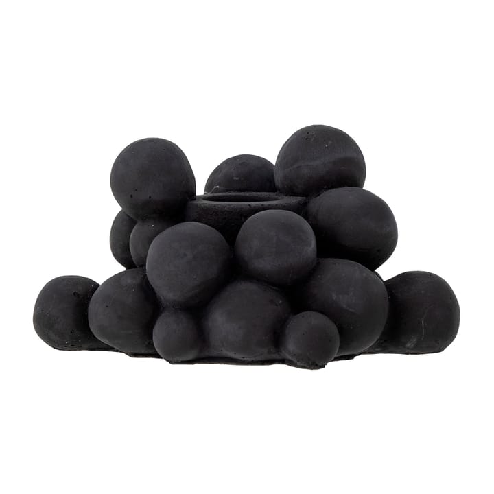 Betial kandelaar 12x9x6 cm - Zwart cement - Bloomingville