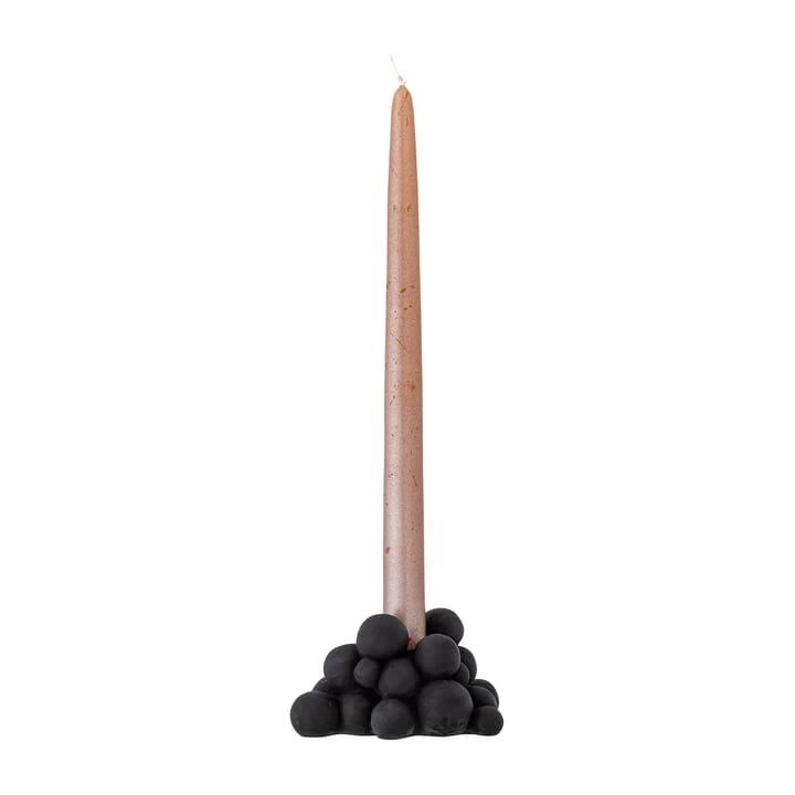 Betial kandelaar 12x9x6 cm - Zwart cement - Bloomingville