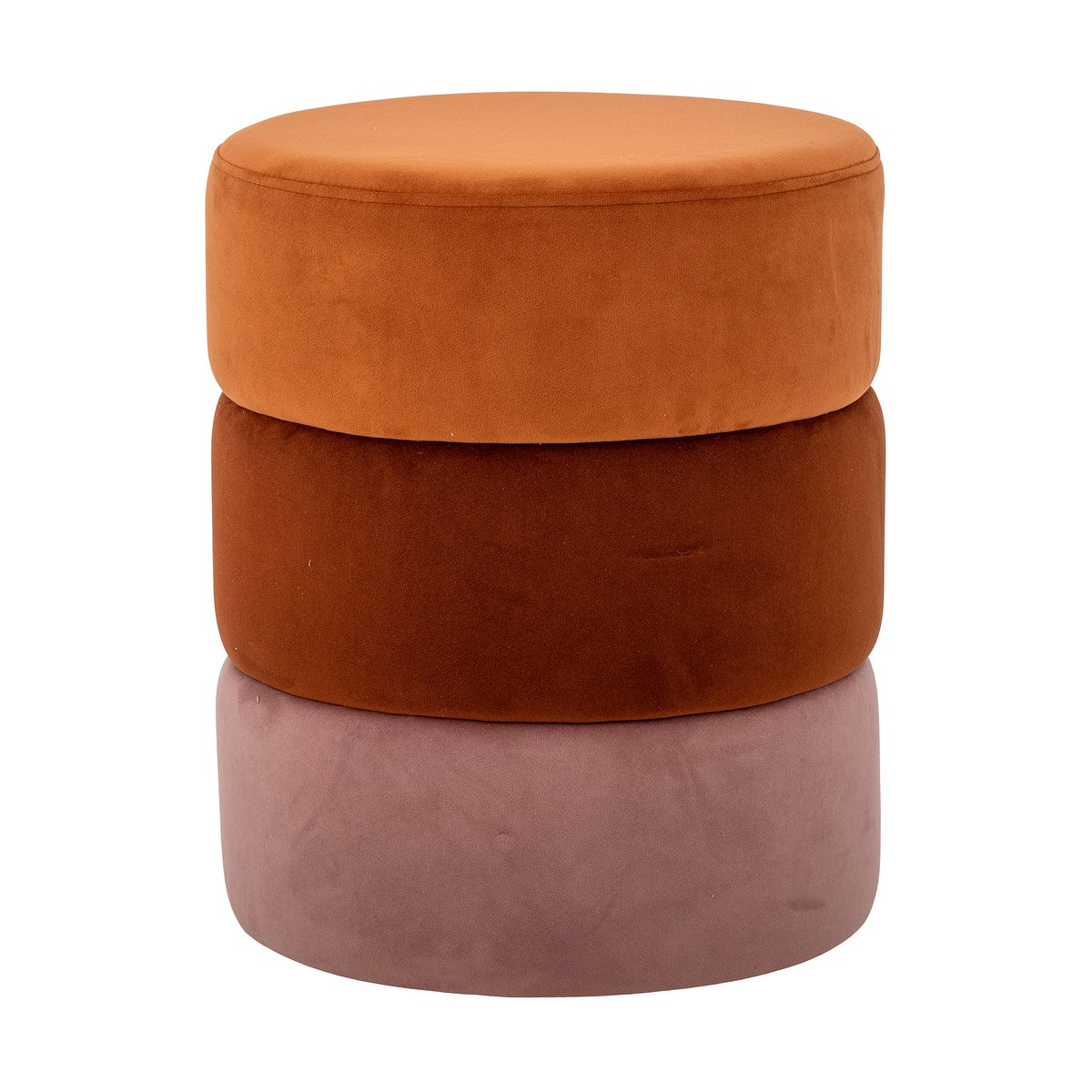 Bloomingville Bilbao poef o37x45 cm Orange | Scandinavisch Interieur | Poefs en hockers | Oranje