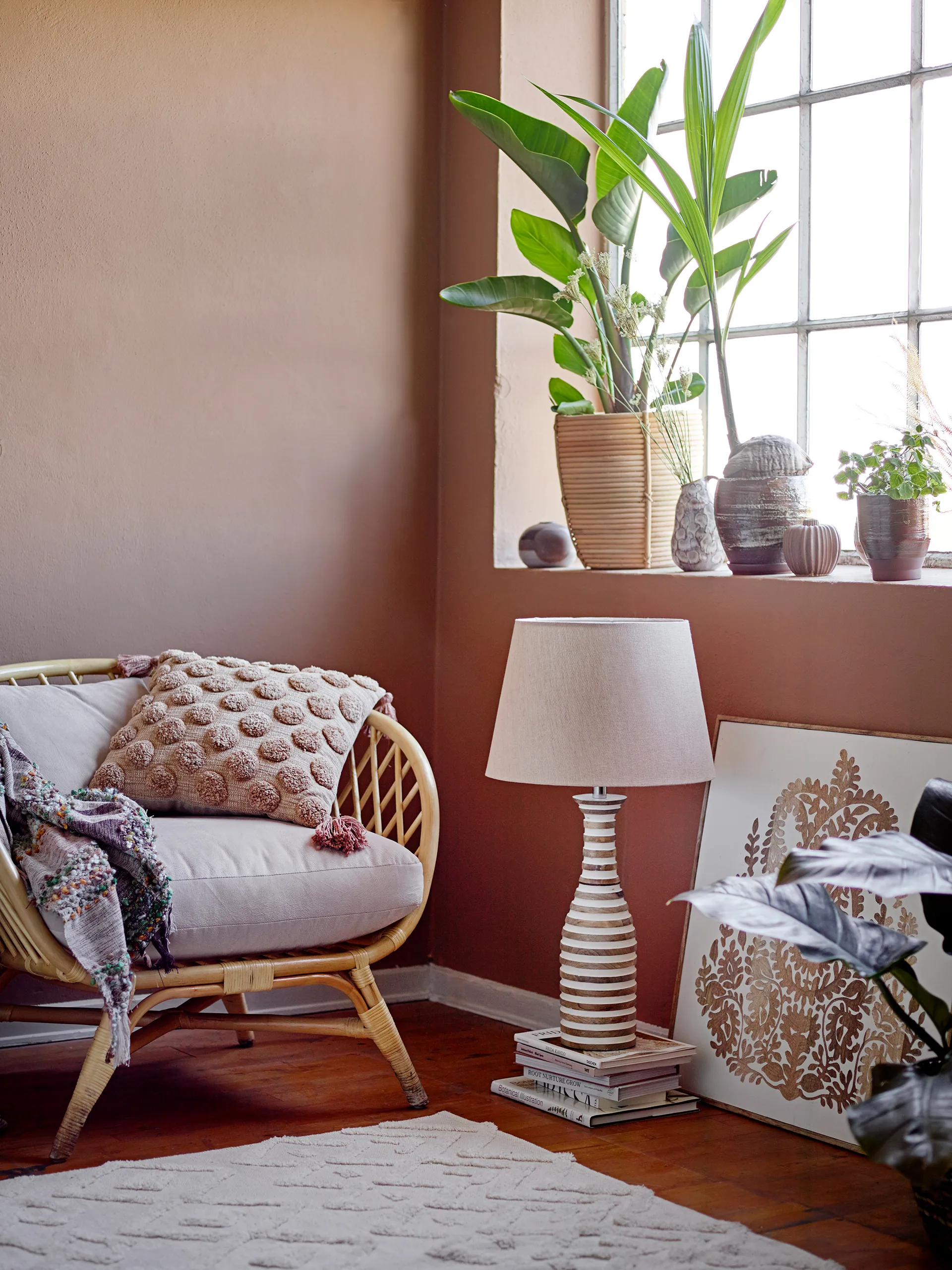 Binette kussen 45x45 cm, Bruin Bloomingville