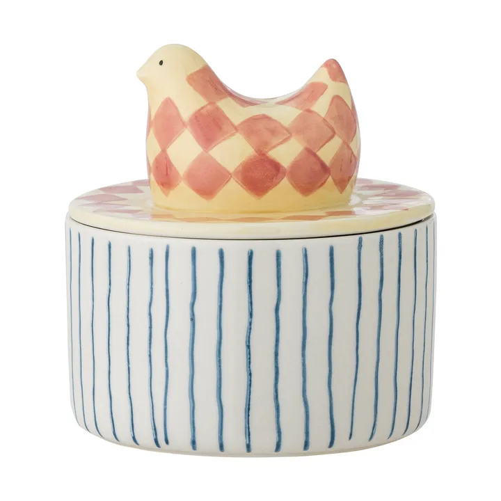 Biona schaal met deksel Ø11 cm - Roos - Bloomingville