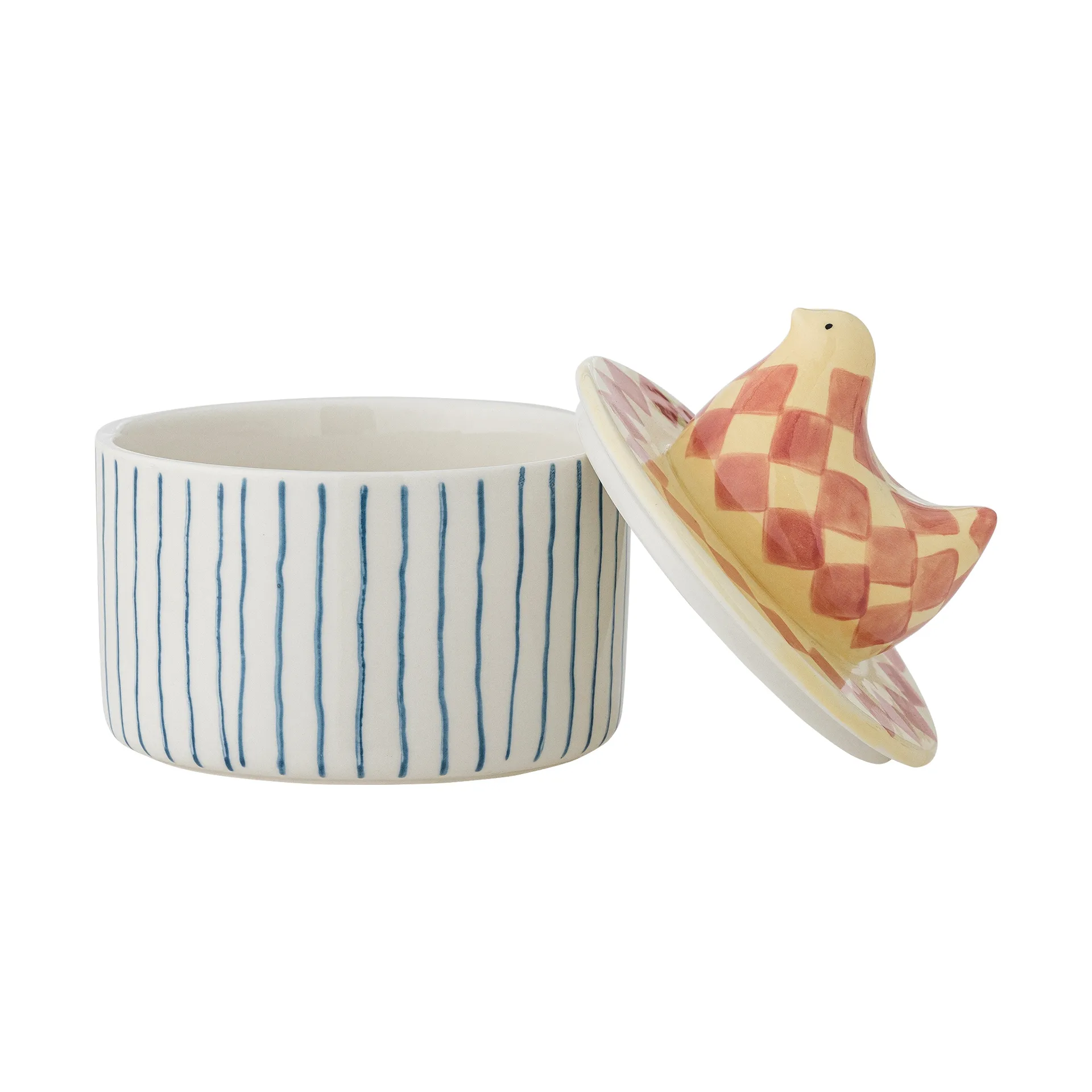 Biona schaal met deksel Ø11 cm, Roos Bloomingville