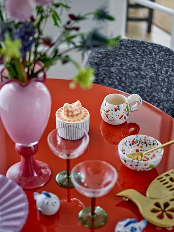 Biona schaal met deksel Ø11 cm - Roos - Bloomingville