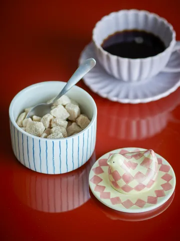 Biona schaal met deksel Ø11 cm - Roos - Bloomingville