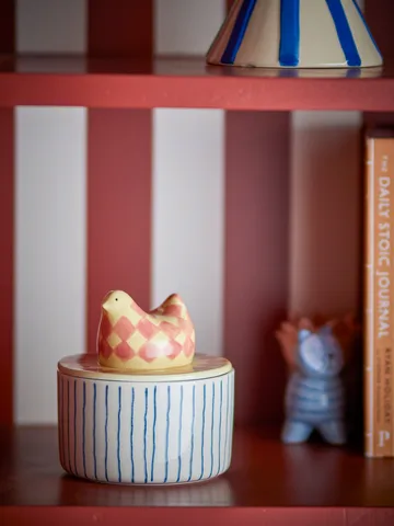 Biona schaal met deksel Ø11 cm - Roos - Bloomingville