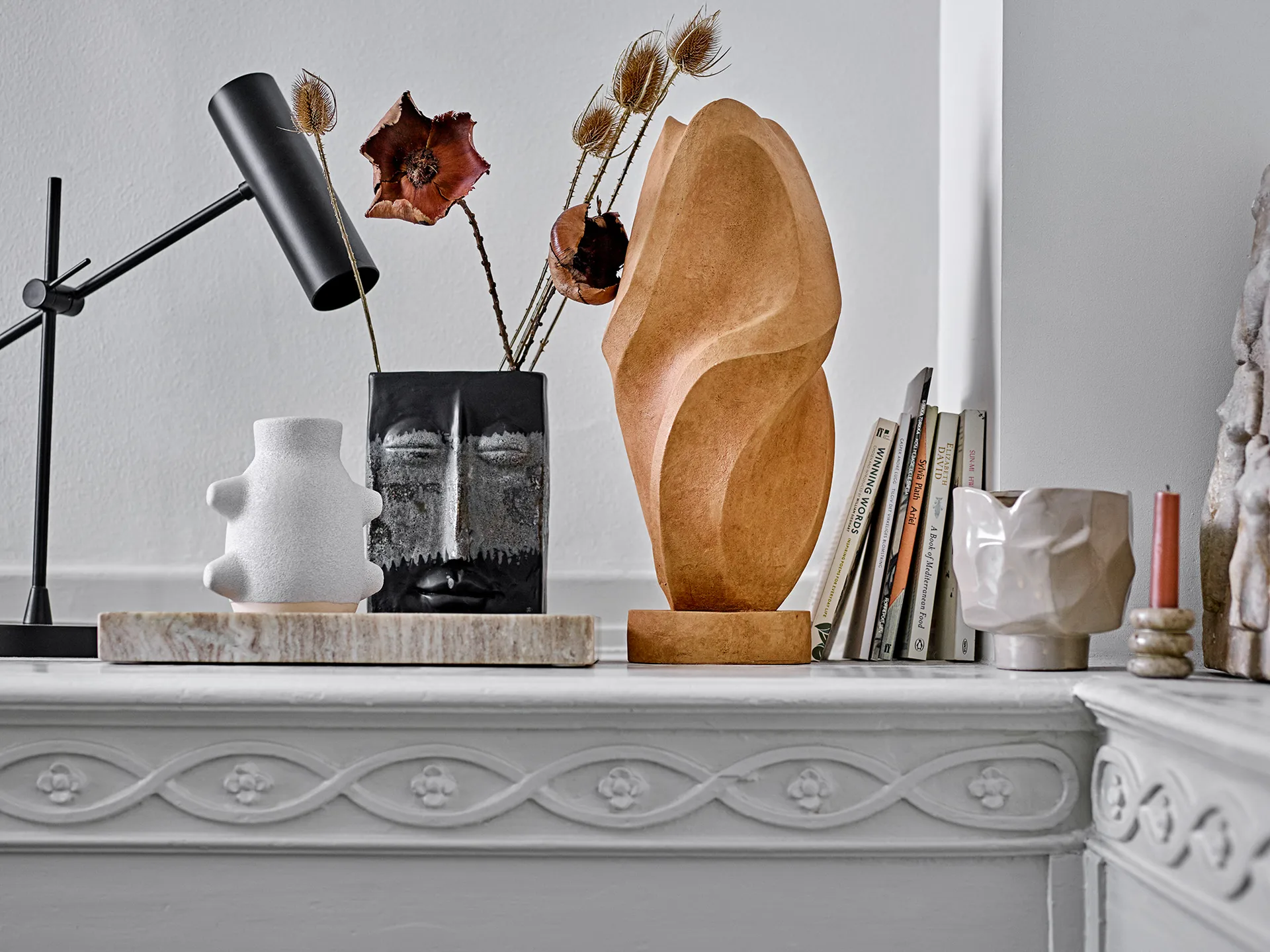 Birka vaas wit, 16 cm Bloomingville