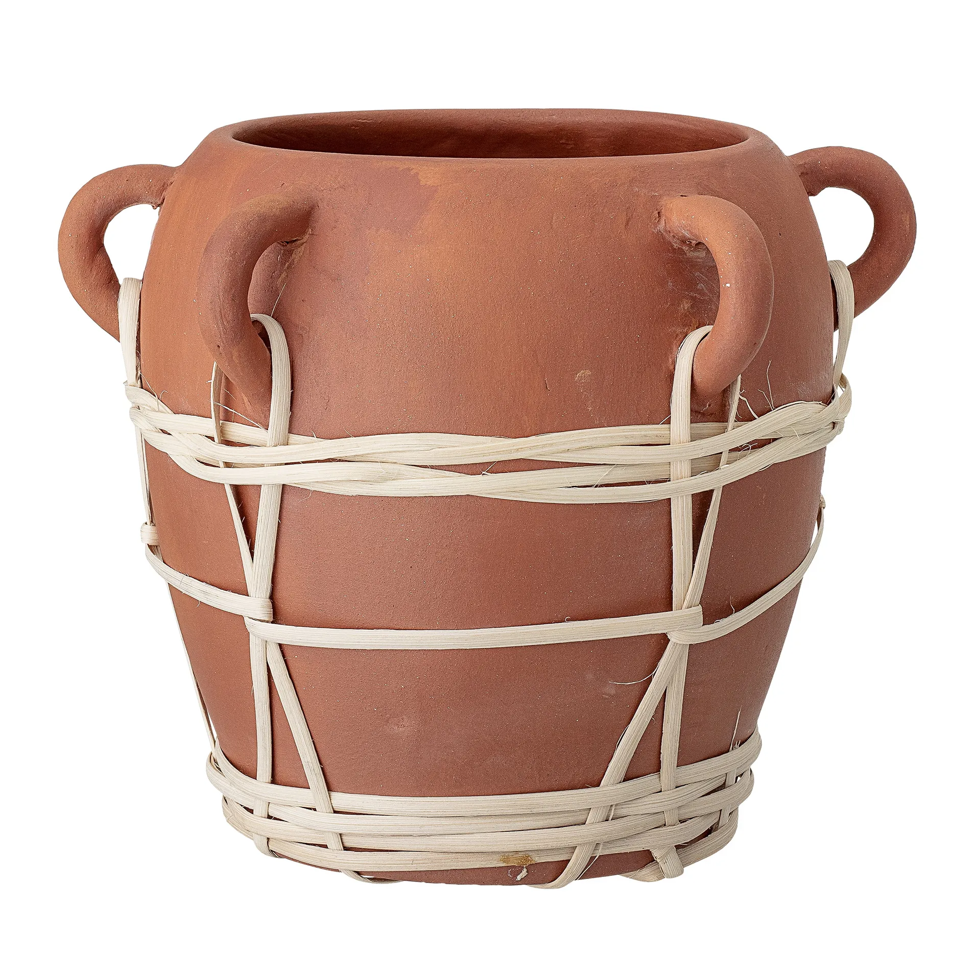 Bloomingville bloempot met handvat Ø 23 cm, Terracotta Bloomingville