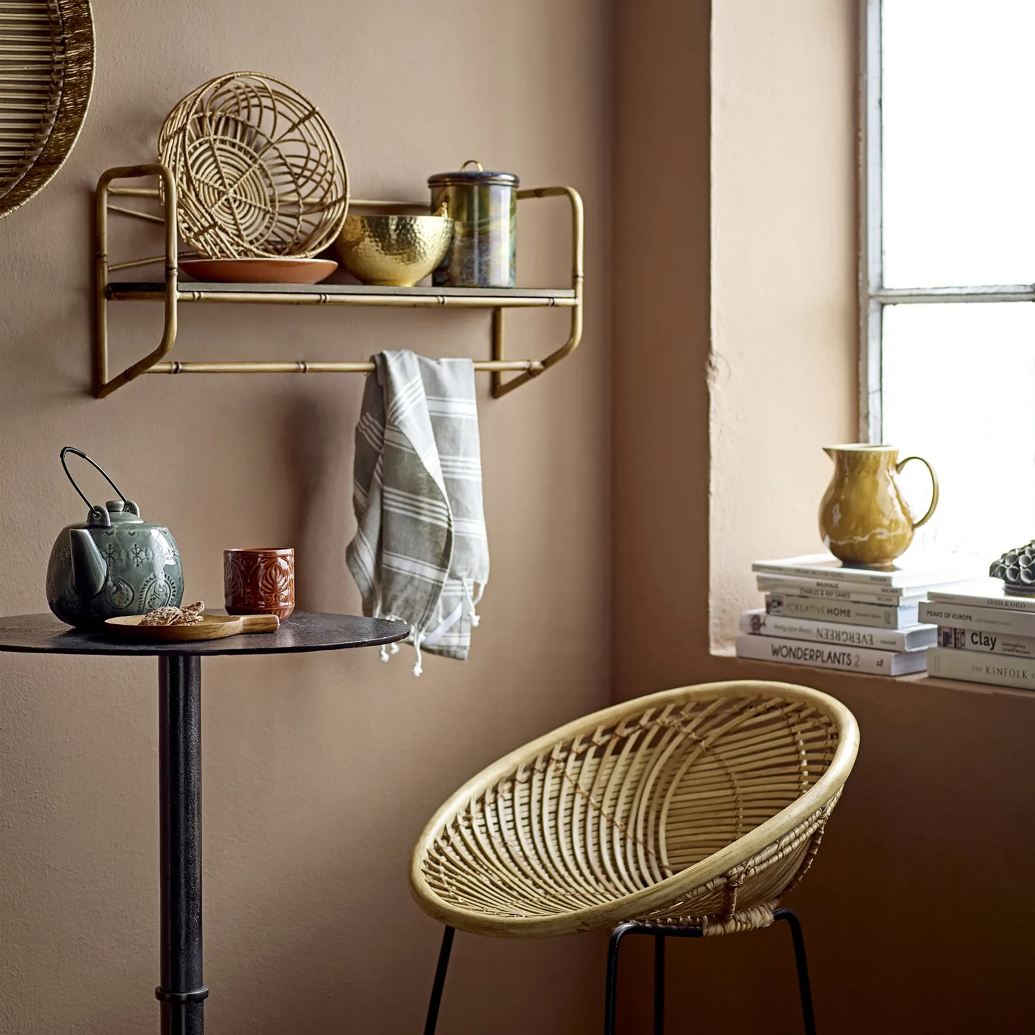 Bloomingville broodmand rotan 2-pack, Natuur Bloomingville