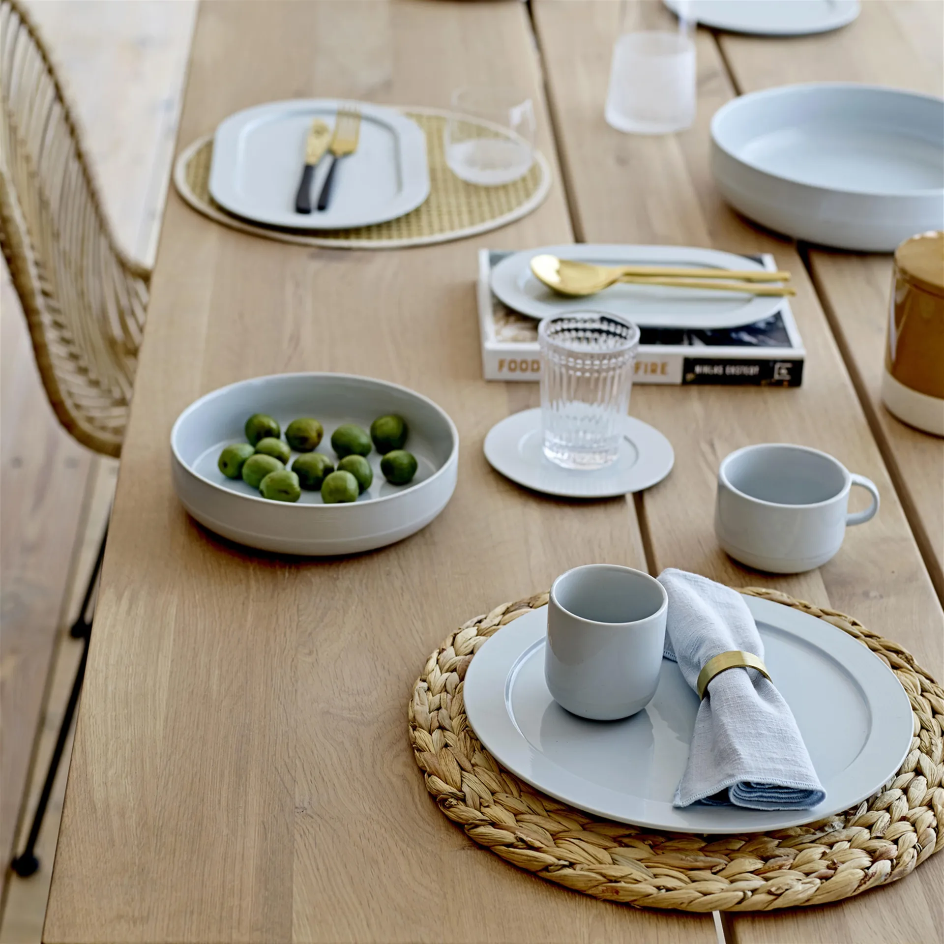 Bloomingville gevlochten placemat, Ø 35 cm. Bloomingville