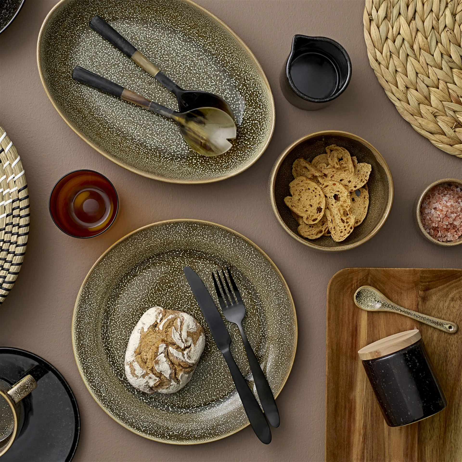 Bloomingville gevlochten placemat, Ø 35 cm. Bloomingville