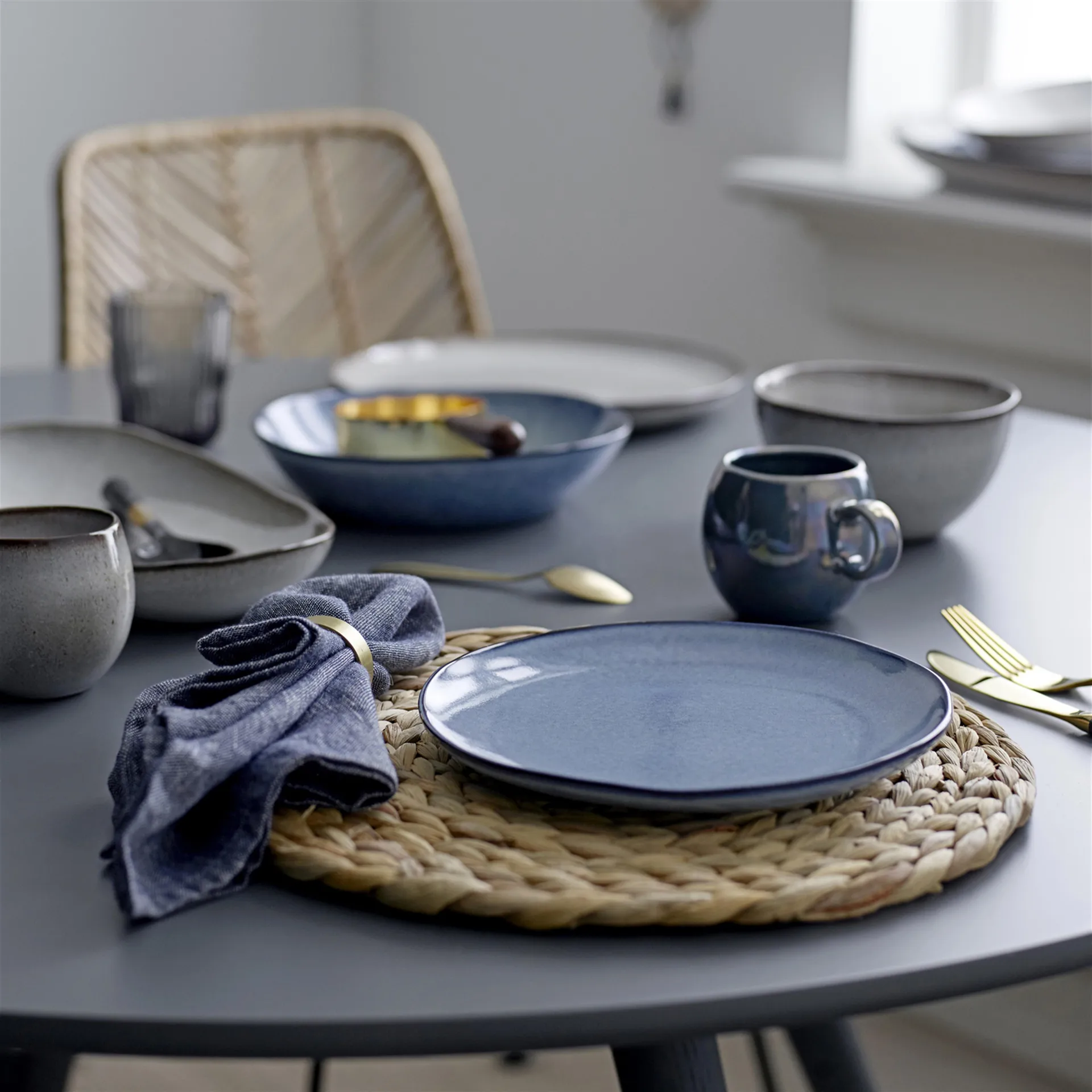 Bloomingville gevlochten placemat, Ø 35 cm. Bloomingville