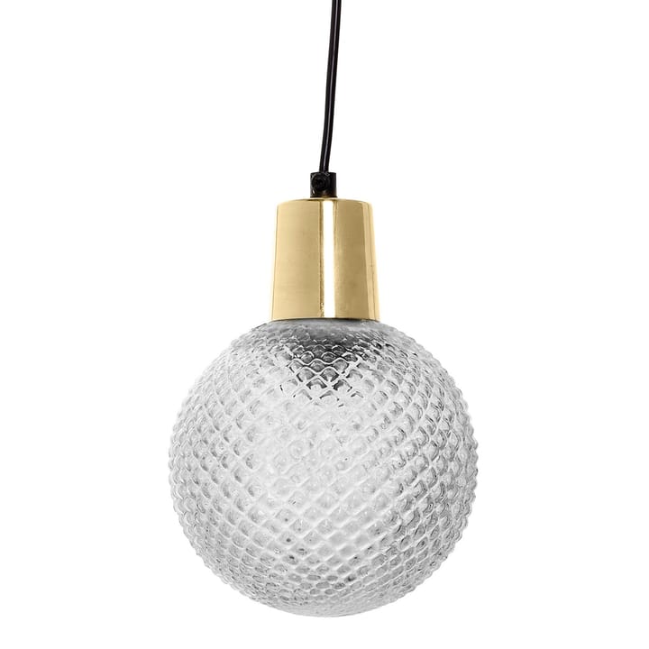 Bloomingville glazen hanglamp met structuur - Ø 14 cm. - Bloomingville