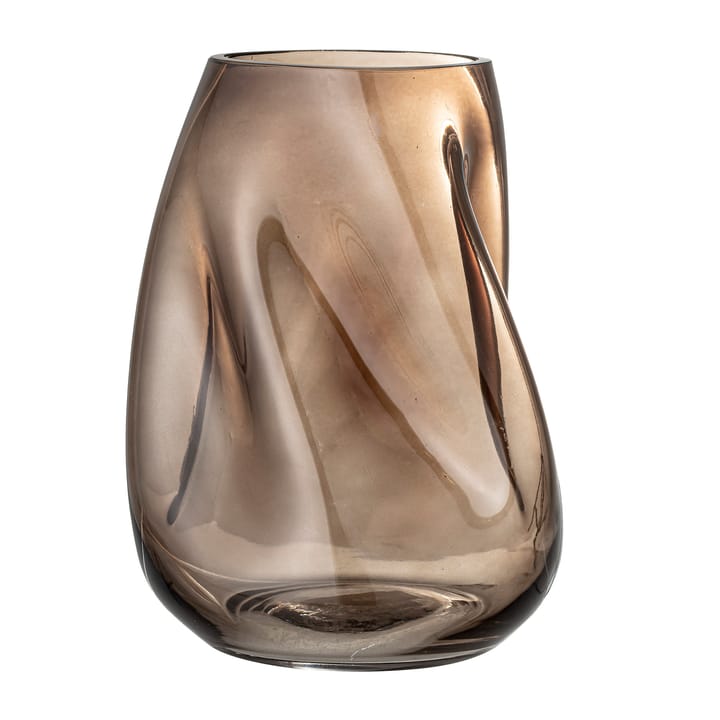 Bloomingville glazen vaas 26 cm, Bruin Bloomingville