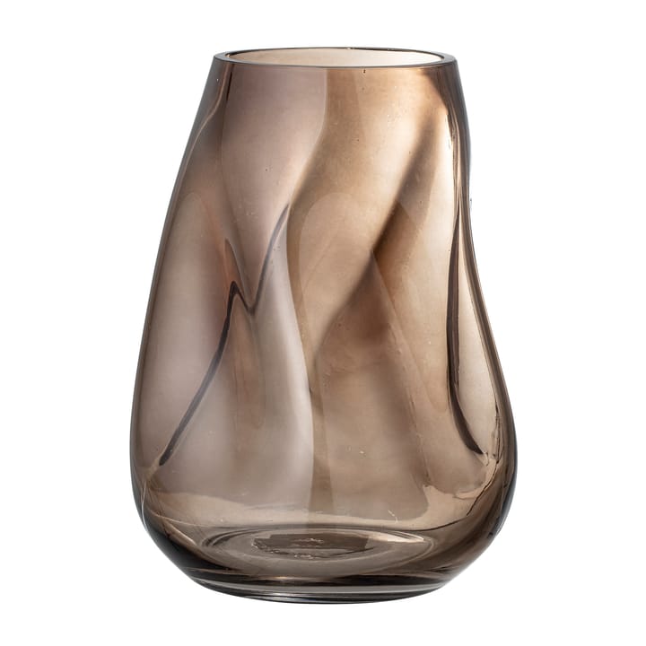 Bloomingville glazen vaas 26 cm, Bruin Bloomingville