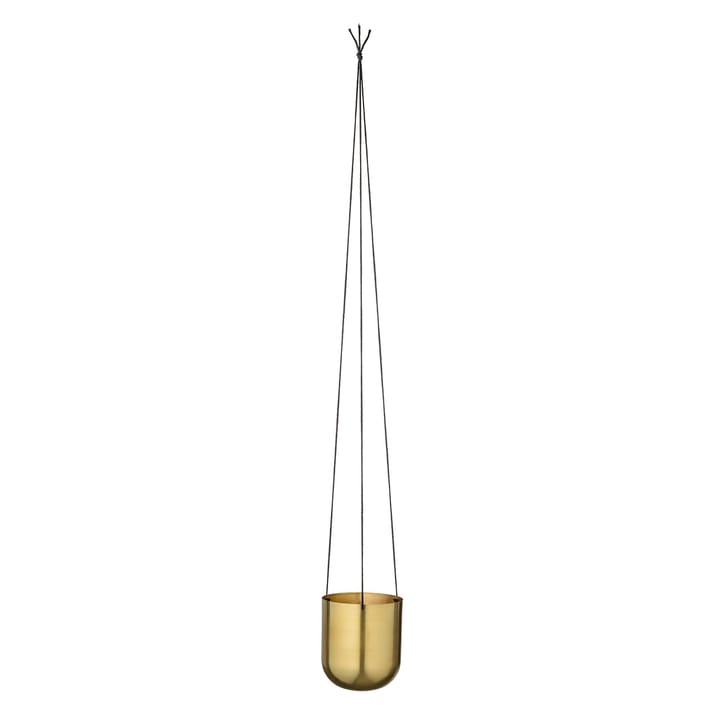 Bloomingville hangende bloempot metaal Ø13.5 cm, messing Bloomingville
