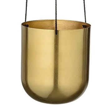 Bloomingville hangende bloempot metaal Ø13.5 cm - messing - Bloomingville