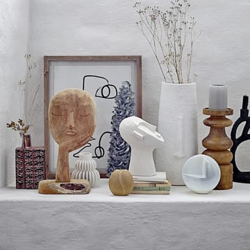 Bloomingville houten sculptuur 35 cm - Natuur - Bloomingville