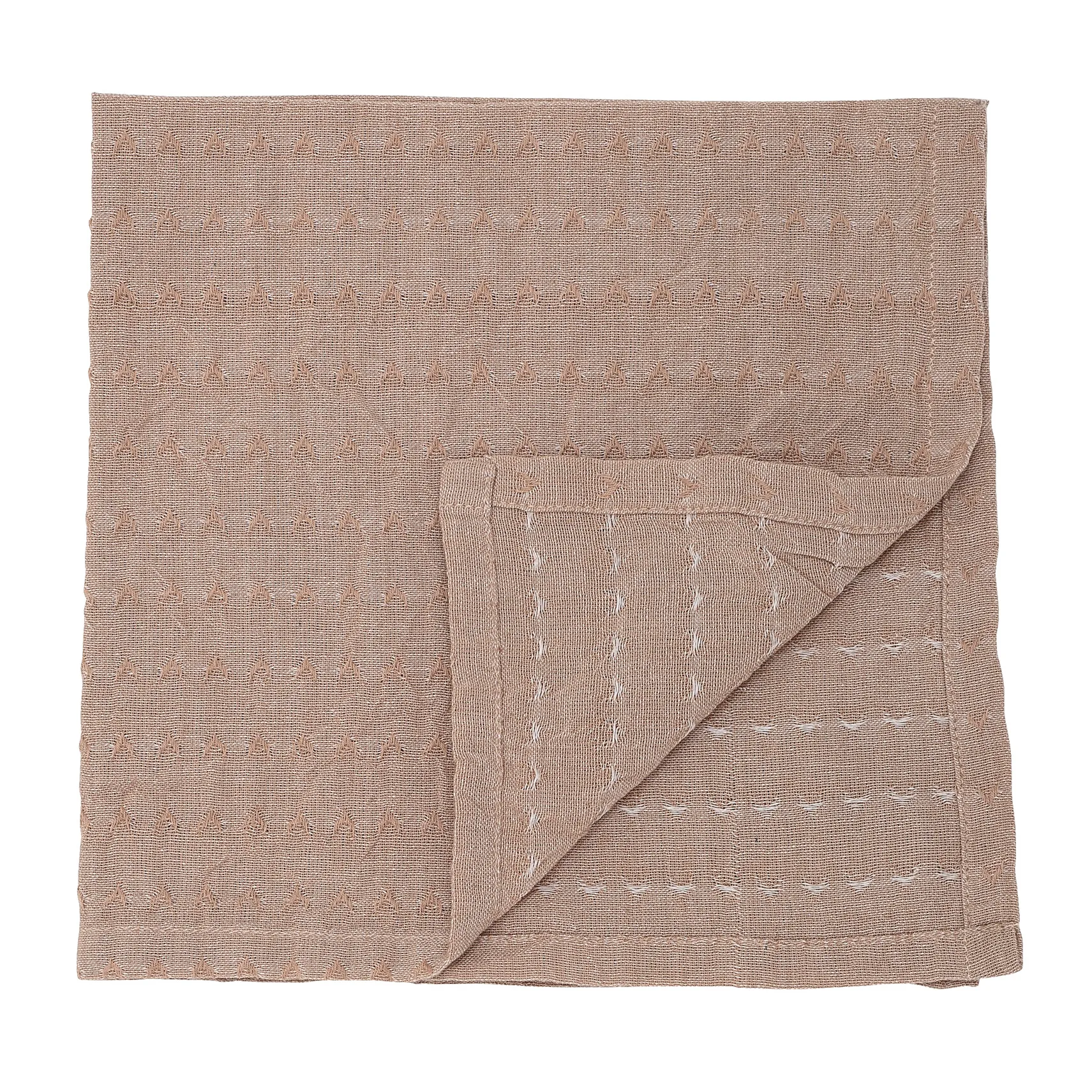 Bloomingville katoenen servet 4-pack, bruin Bloomingville