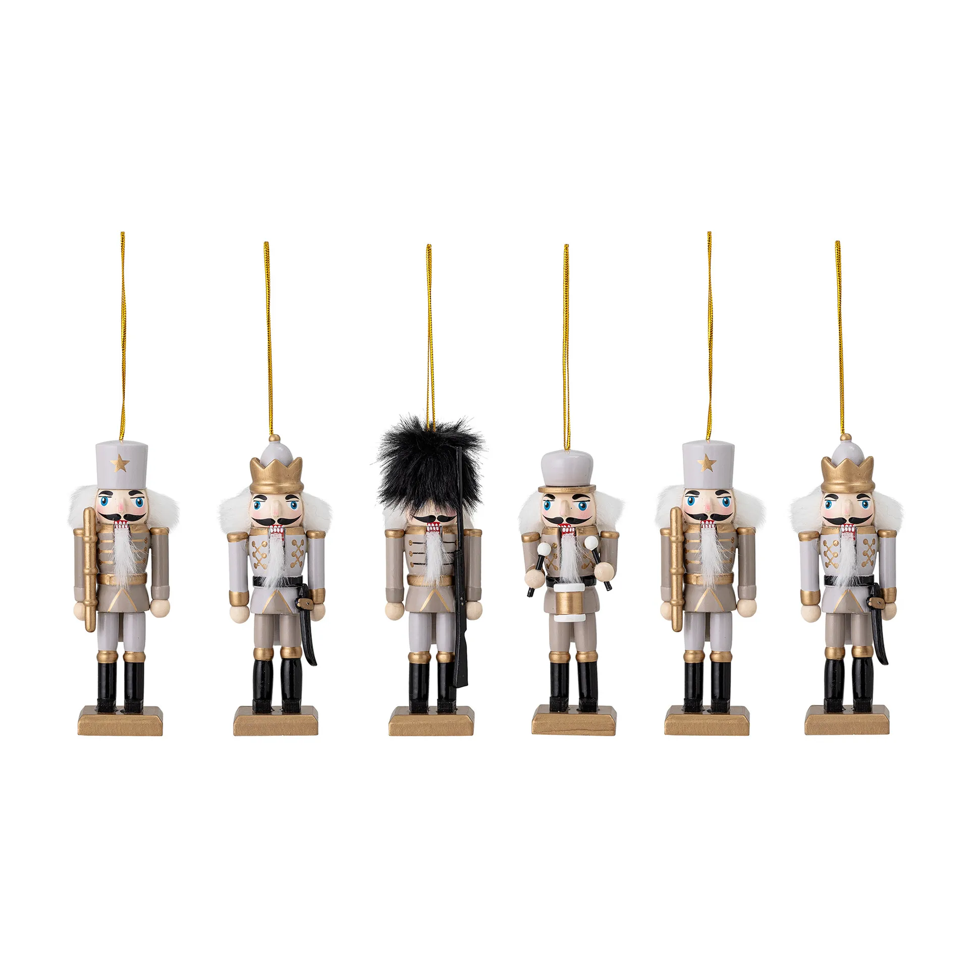 Bloomingville kersthanger 6-pack, Gold Bloomingville