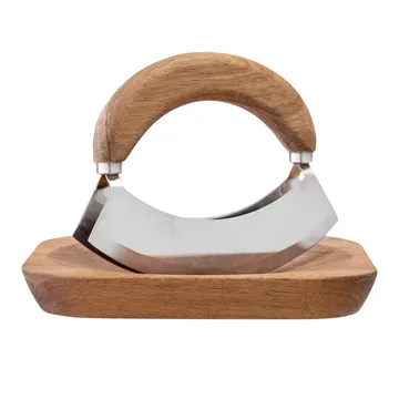 Bloomingville kruidenmes met snijplank - Acacia - Bloomingville