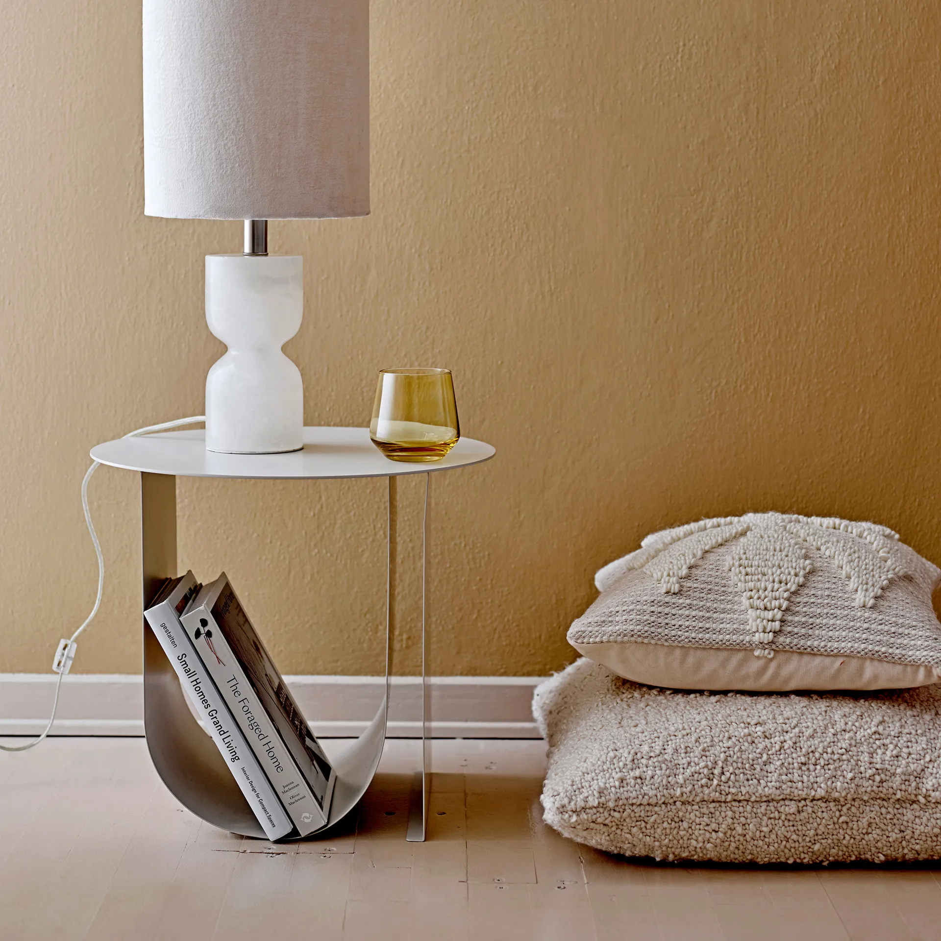 Bloomingville kussen effen 50x50 cm, Natuur Bloomingville