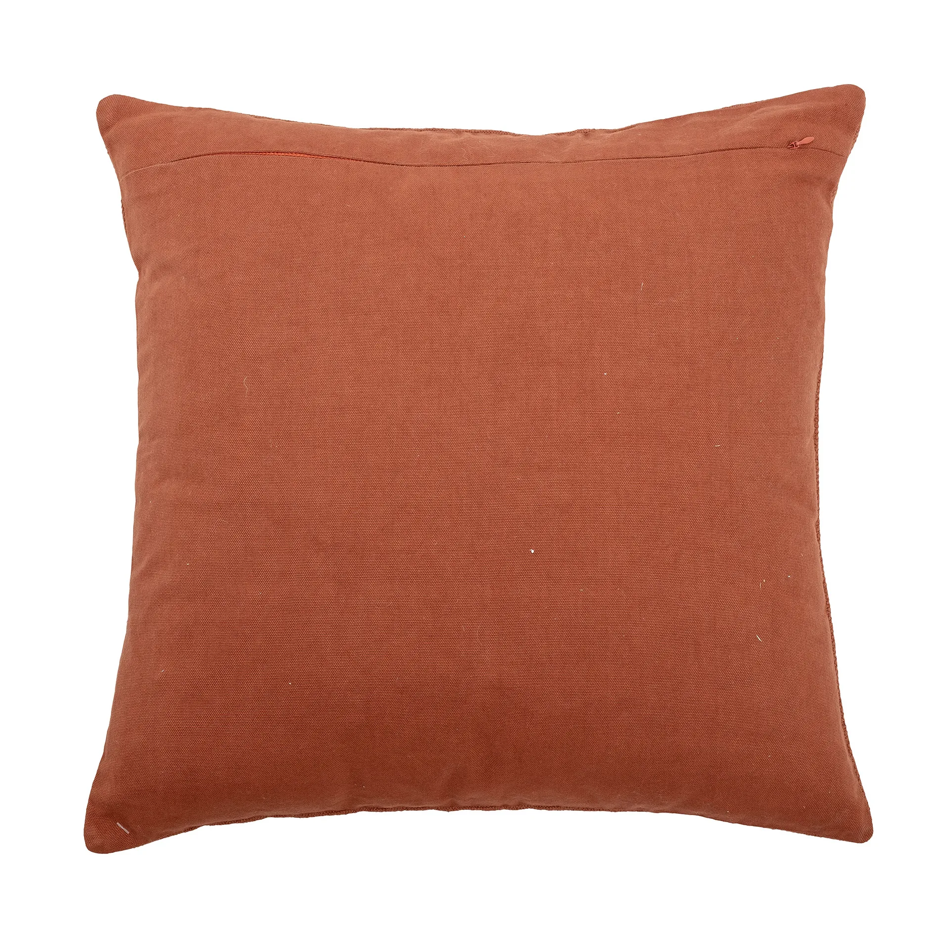 Bloomingville kussen met geweven patroon 45x45 cm, Rood Bloomingville