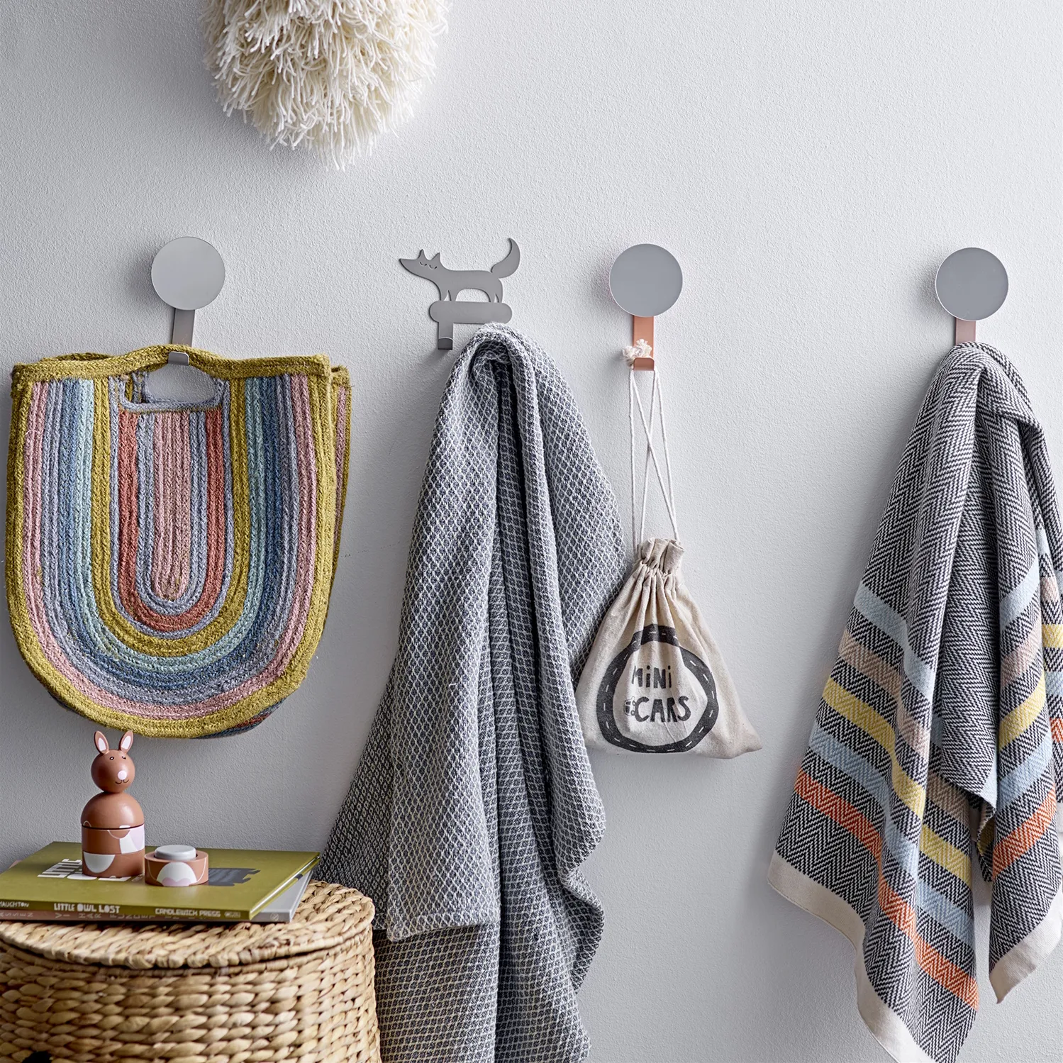 Bloomingville mand met deksel, Panda Bloomingville