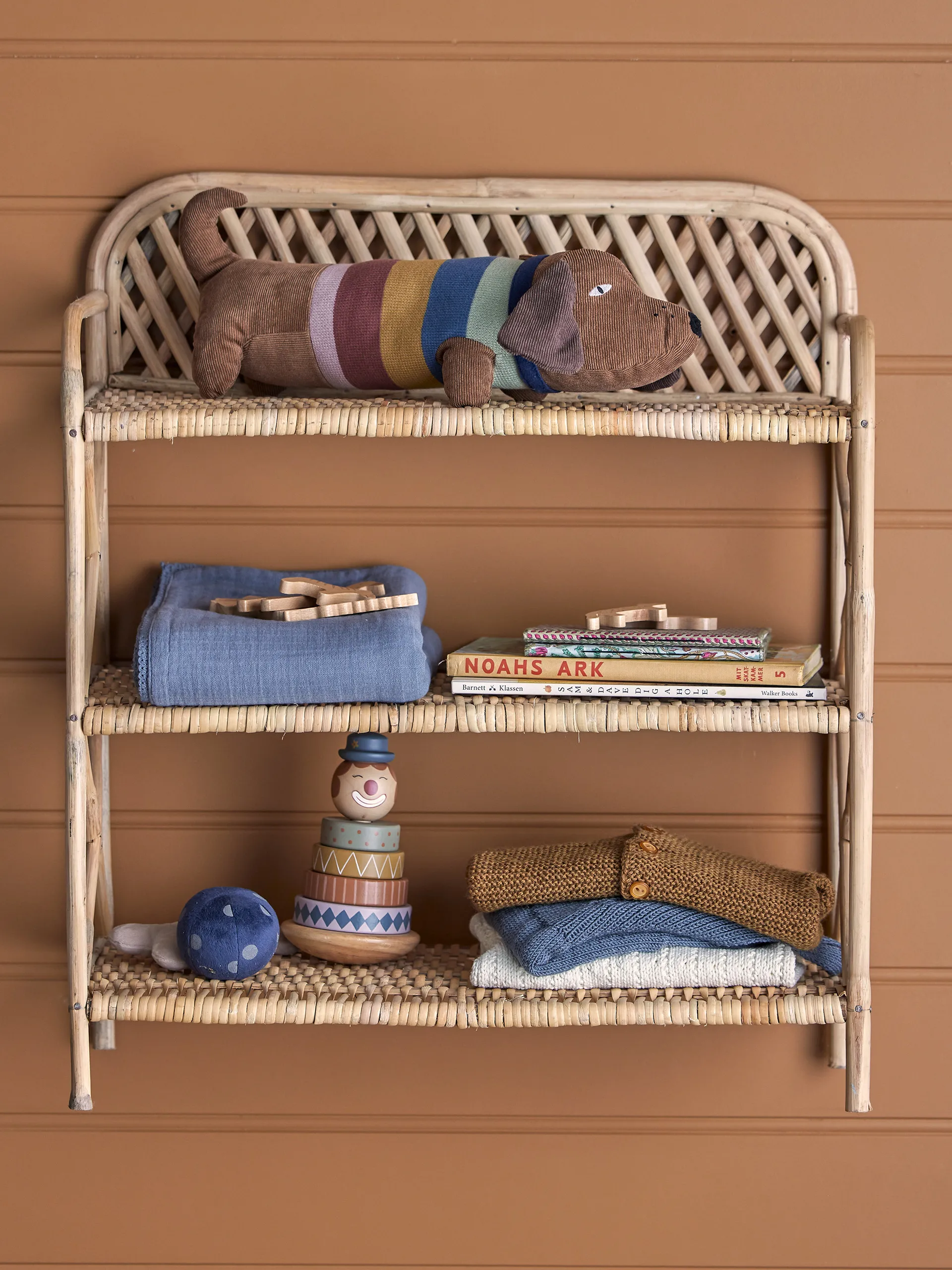 Bloomingville Mousselinedeken 80x100 cm, Blauw Bloomingville