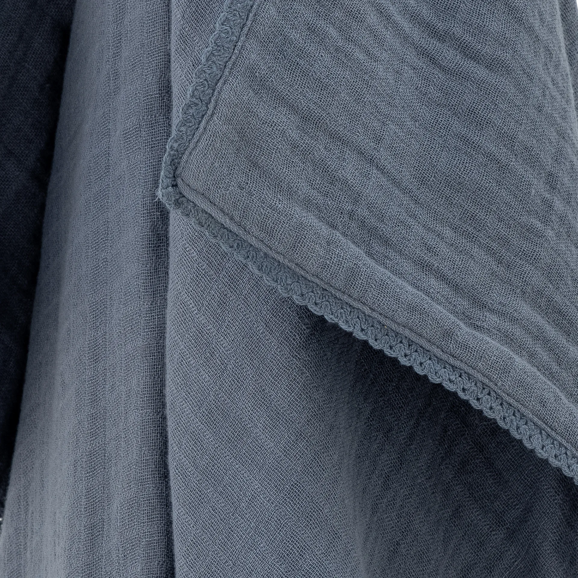 Bloomingville Mousselinedeken 80x100 cm, Blauw Bloomingville