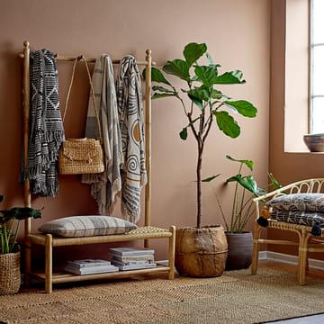 Bloomingville plaid gestreept 130x160 cm - Groen - Bloomingville