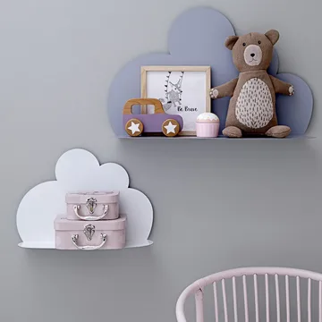 Bloomingville plank wolk - groot - wit - Bloomingville