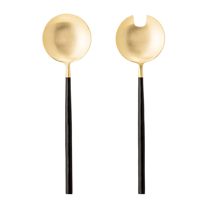 Bloomingville saladebestek 2-delig - Zwart-goud - Bloomingville