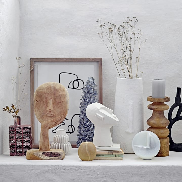 Bloomingville sculptuur 22 cm, Wit Bloomingville