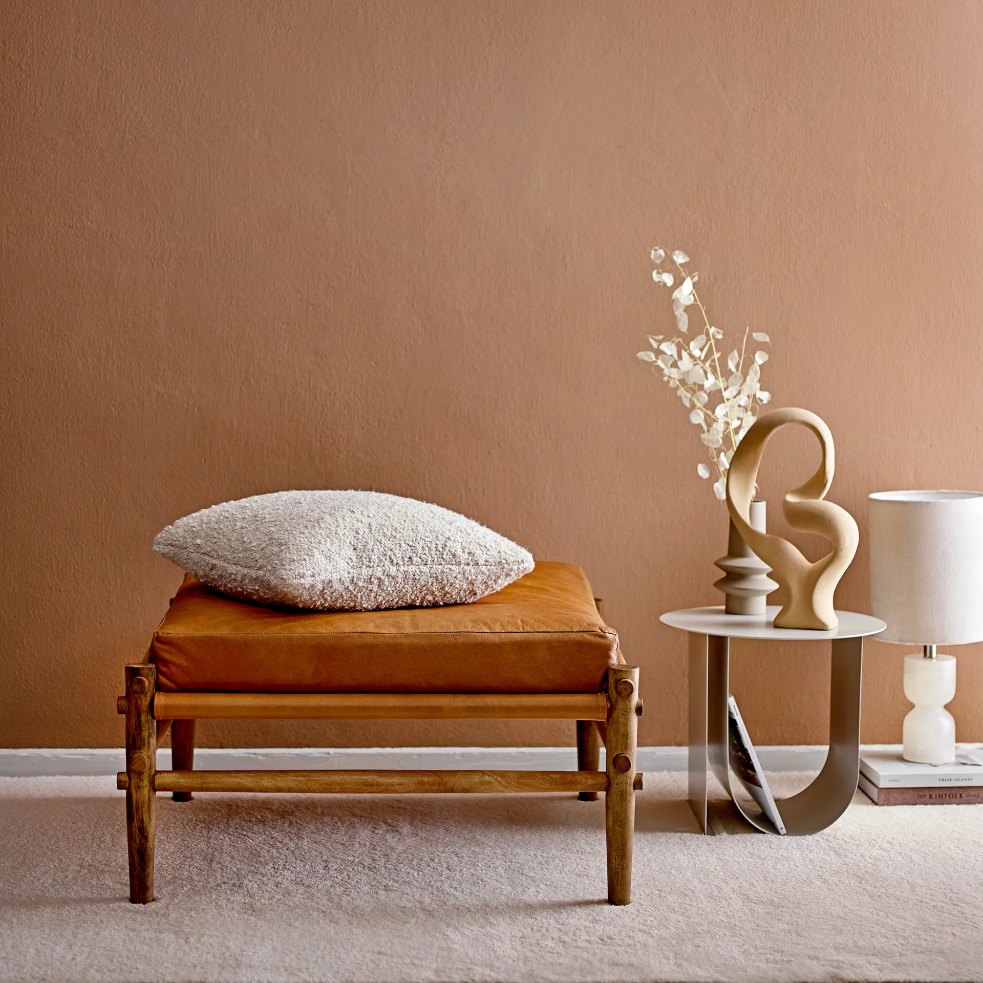 Bloomingville sculptuur 40,5 cm, Natuur Bloomingville