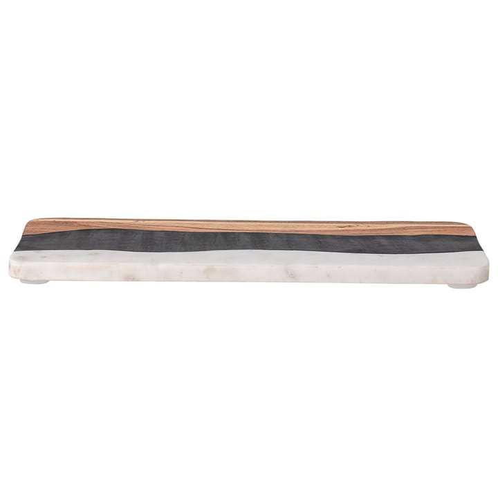 Bloomingville snijplank marmer-hars-acacia, 18x39,5 cm Bloomingville