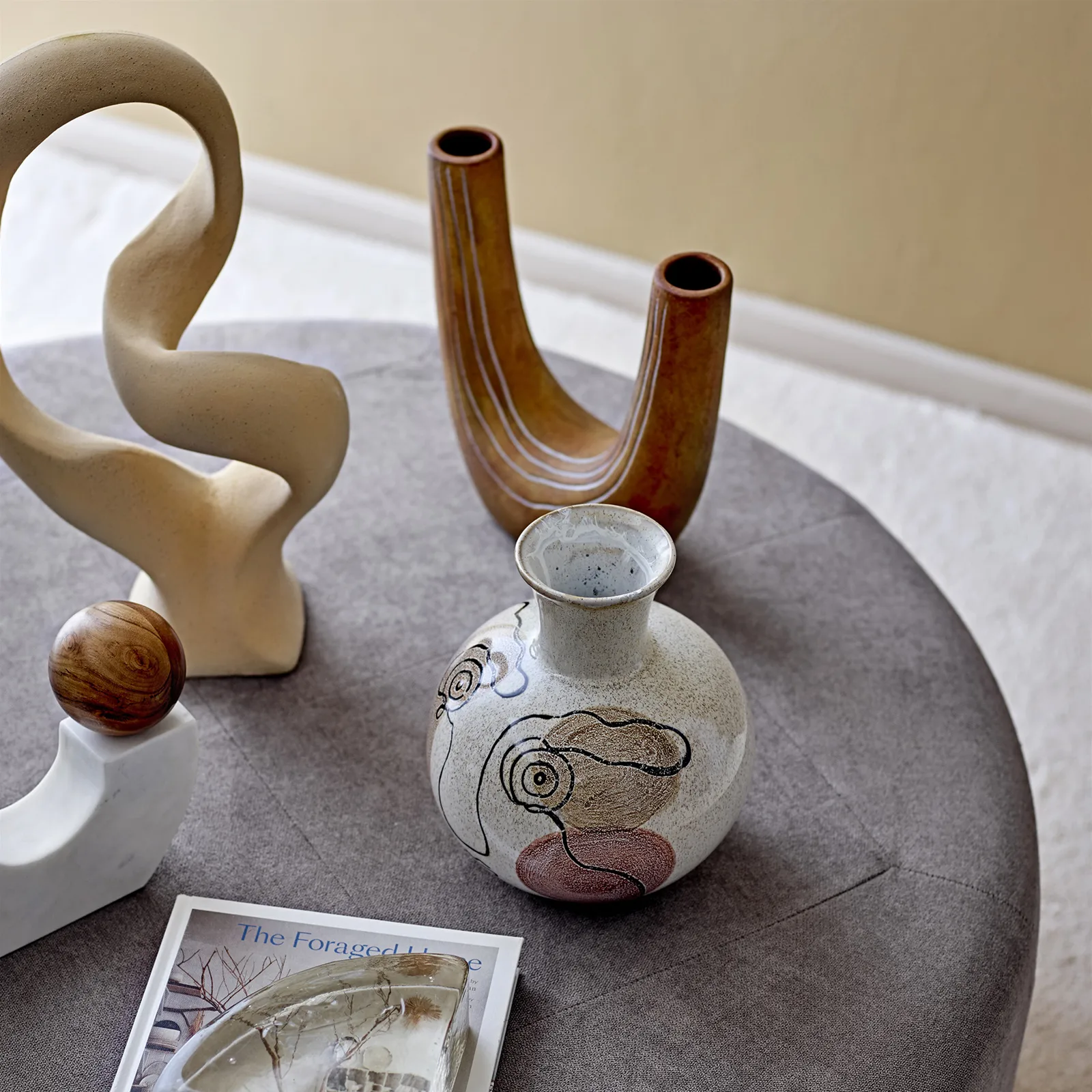 Bloomingville vaas terracotta 26 cm, Bruin Bloomingville