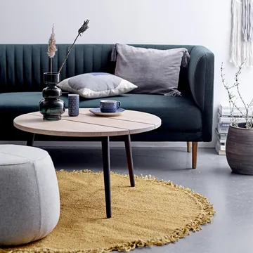 Bloomingville vloerkleed jute Ø 150 cm - Goud - Bloomingville